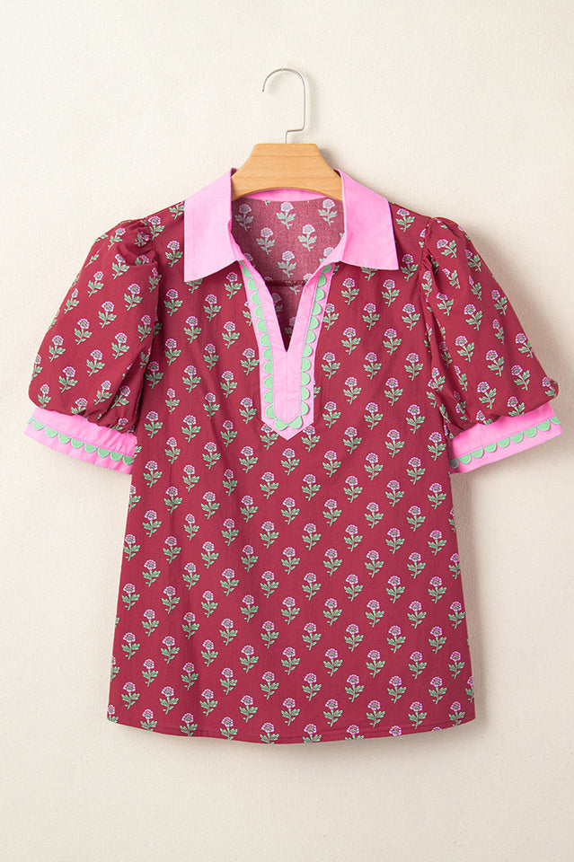 Floral Print Puff Sleeve Blouse | Dress In Beauty