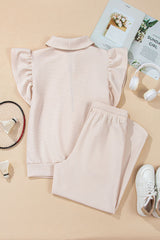 Textured Ruffle Set