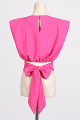 Sleeveless Bow Top & Pants Set | Dress In Beauty