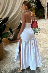 V-Neck Bodysuit Wrap Skirt Set