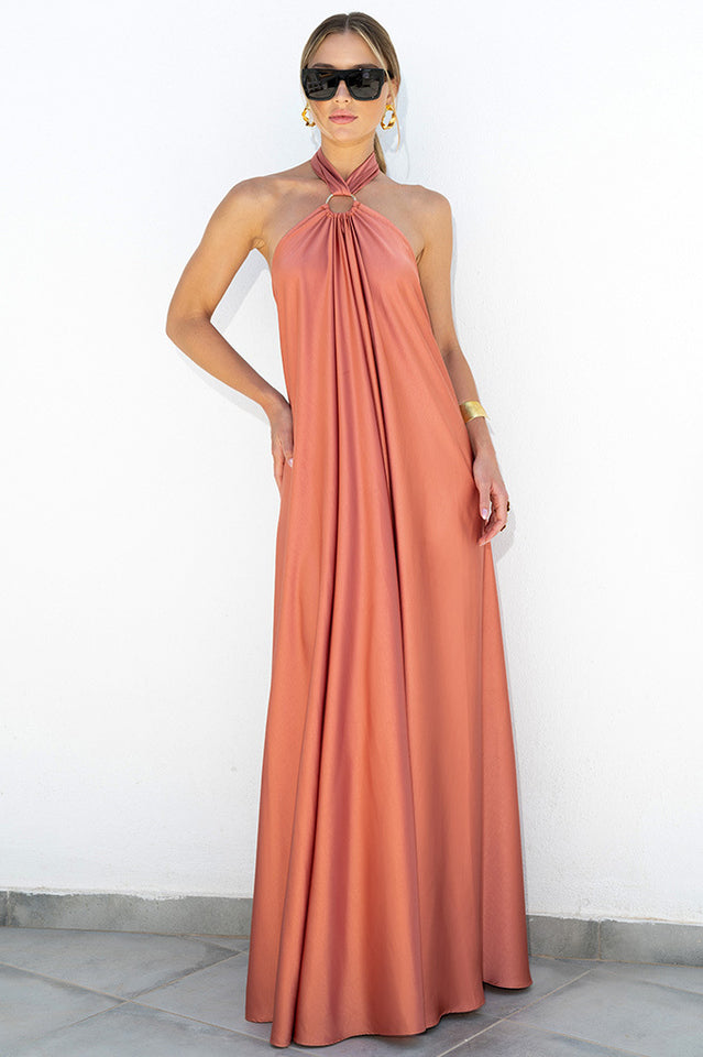 Ofelia Halter Loop Maxi Dress | Dress In Beauty