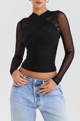 Talia Sheer Mesh Top
