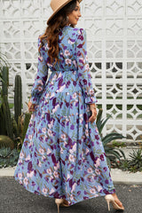 Abstract Art Tiered Maxi Dress | Dress In Beauty