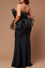 Oria Sleeveless Fishtail Bandage Maxi Dress