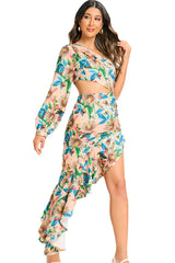 Cassidy One Shoulder Floral Maxi Dress | Dress In Beauty