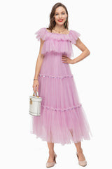 Ruffled Sleeve Corset Dress | Dress In Beauty