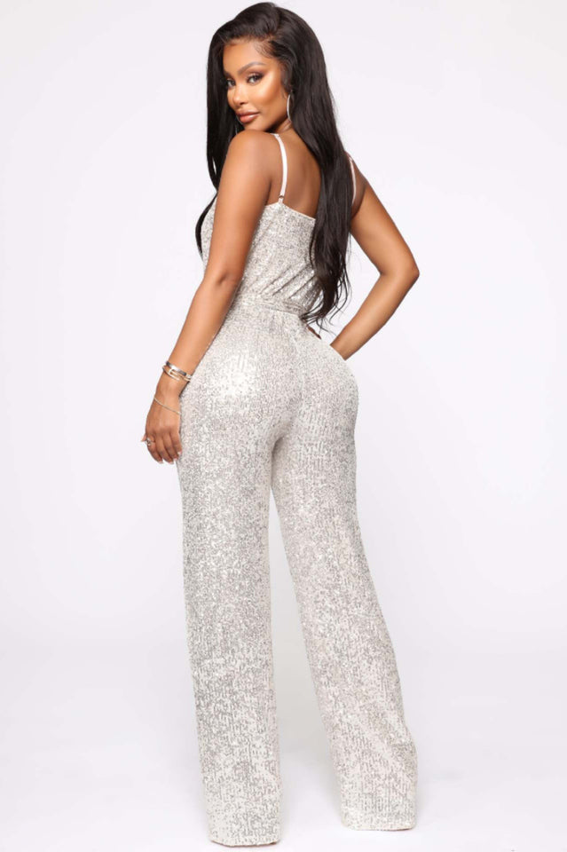 Can't Hide The Shine Sequin Jumpsuit | Dress In Beauty