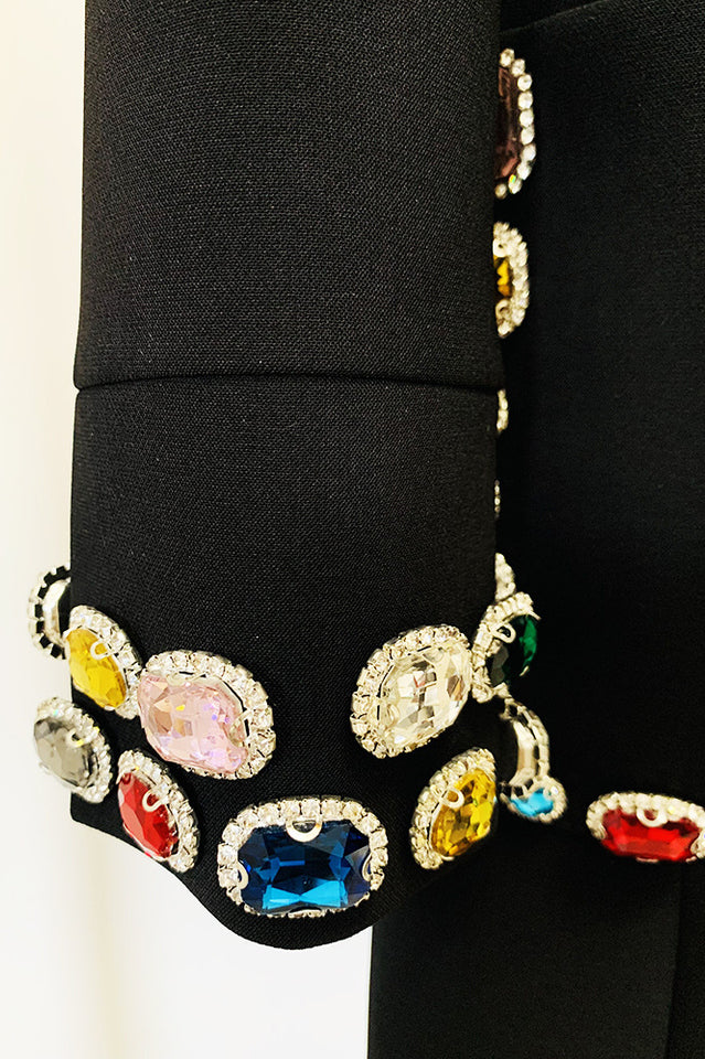 Slade Long Sleeve Rhinestone Embellished Dress | Dress In Beauty