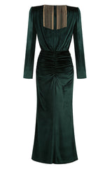 Margot Deep V Neck Velvet Gown | Dress In Beauty