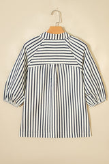 Stripe Floral Embroidered Blouse | Dress In Beauty