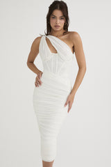 Asymmetric Cutout Midi Dress | Dress In Beauty