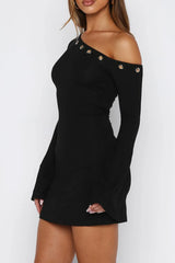 Live Loud Long Sleeve Mini Dress