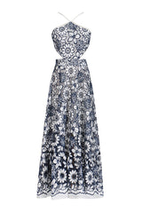 Michaelia Cut Out Halter Dress