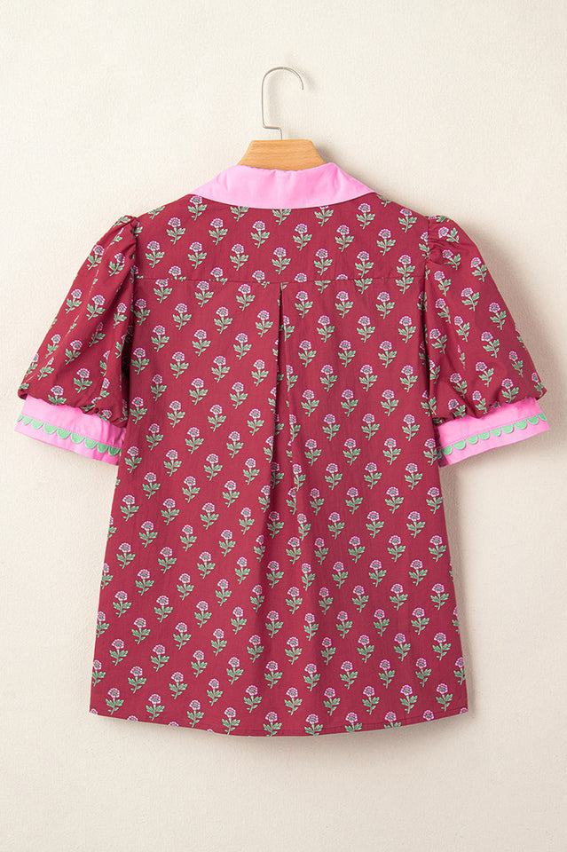 Floral Print Puff Sleeve Blouse | Dress In Beauty