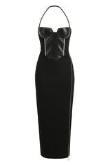Black Halter Maxi Dress | Dress In Beauty
