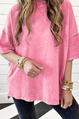 Drop Sleeve Patchwork Plus Tee