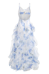 NOÉMIE Ruffled Floral Print Midi Dress | Dress In Beauty