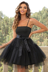 Mesh Hem Belted Cami Dress | Dress In Beauty