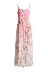 Daryl Strappy Floral Printed Maxi Dress