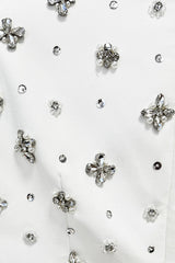 Crystal Cape Sleeve Maxi Dress