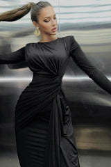 Amanda Twist Front Maxi Dress