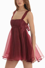 Floral Organza Baby Doll Dress | Dress In Beauty
