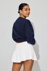 Flared Solid Skater Skirt