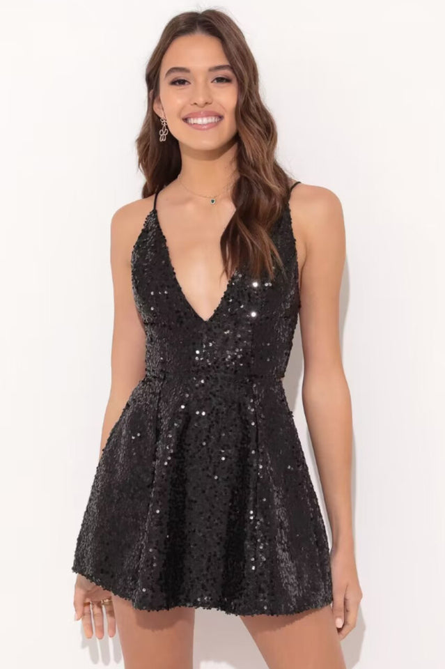 Olivia Sequin A-line Dress | Dress In Beauty