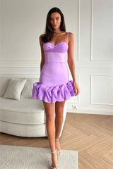 Draped Ruffle Mini Bustier Dress | Dress In Beauty