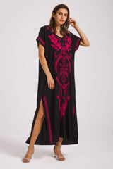 Boho Print Slit Dress | Dress In Beauty