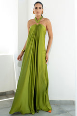 Ofelia Halter Loop Maxi Dress | Dress In Beauty