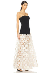 Strapless Flare Gown