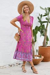 Kamoni Floral Print Boho Maxi Dress | Dress In Beauty