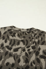Camo Leopard Print Fitted T-Shirt | Dress In Beauty