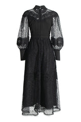 Charlotte Puff Sleeve Lace Maxi Dress | Dress In Beauty