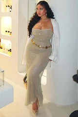 Sparkle Sequined Fit Maxi Dress | Dress In Beauty