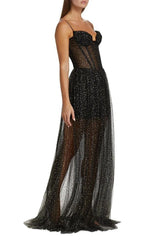 Crystal Embellished Corset Gown | Dress In Beauty