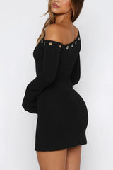 Live Loud Long Sleeve Mini Dress