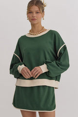 Rosey Red Pullover & Skort Set