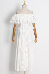 Tulum Off Shoulder Eyelet Dress | Dress In Beauty