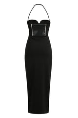 Black Halter Maxi Dress | Dress In Beauty