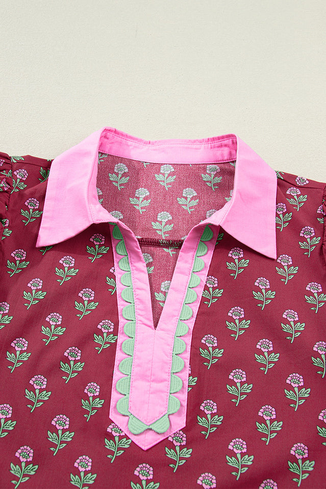 Floral Print Puff Sleeve Blouse | Dress In Beauty