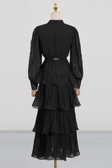 Antheaa Chiffon A-Line Maxi Dress