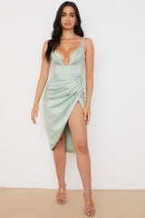 Satin Corset Midi Dress | Dress In Beauty