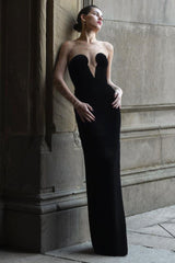 Crystal Mesh Long Sleeve Velvet Dress | Dress In Beauty