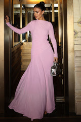 Casey Asymmetric Ruched Bodice Maxi Dress