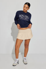Flared Solid Skater Skirt