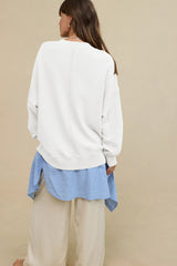 Hamptons Cotton Blend Pullover Sweater