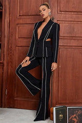 Cut-Out Diamonds Decorated Set | Dress In Beauty