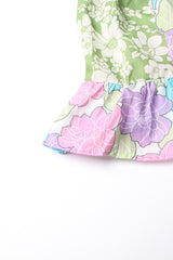 Tiered Patchwork Midi Dress | Dress In Beauty
